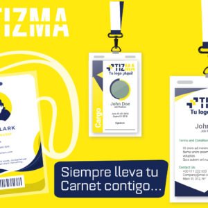 carnet empresarial en pvc